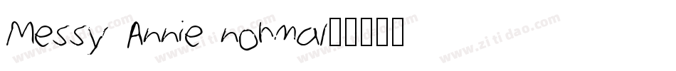 Messy Annie normal字体转换